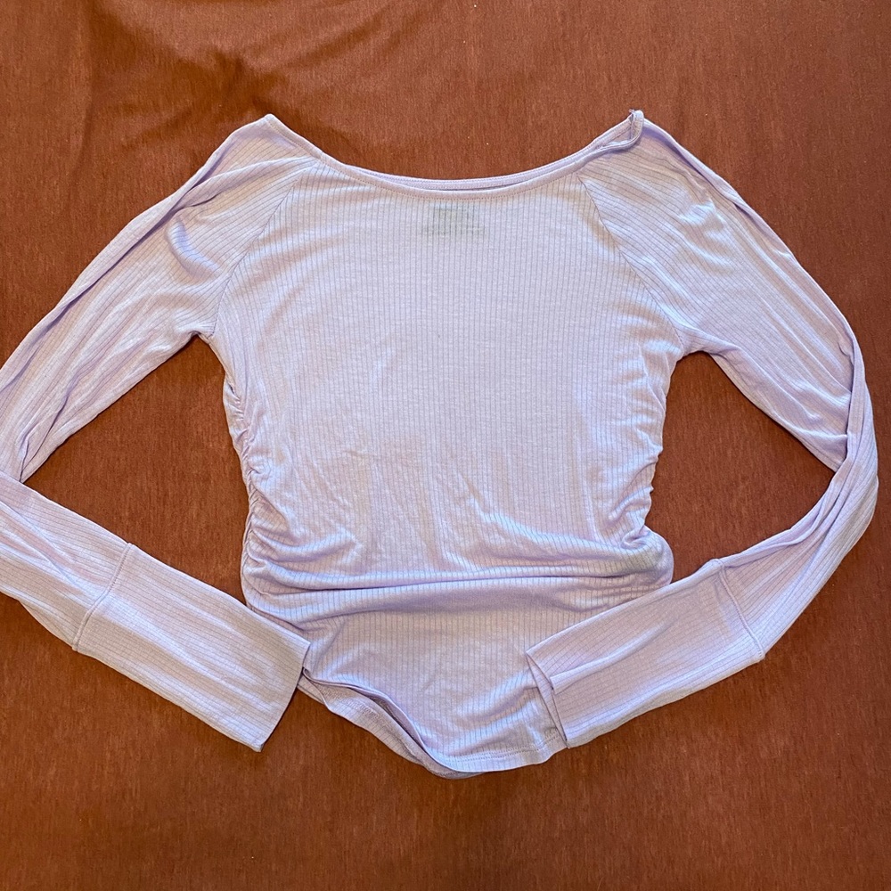 purple long sleeve top